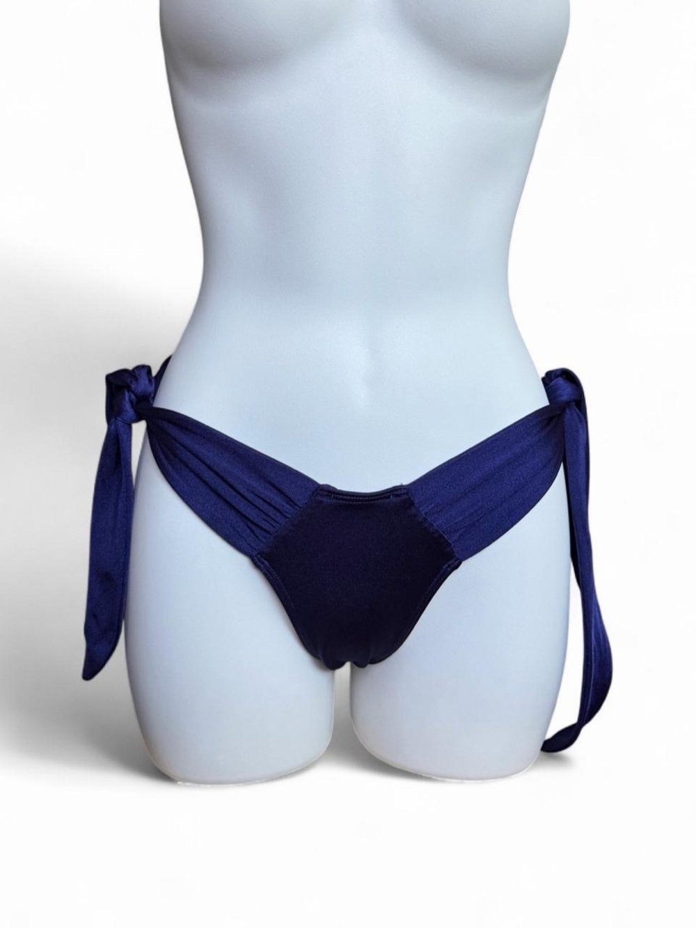 Victoria's Secret Navy Blue Bikini Bottoms with Branded Lining